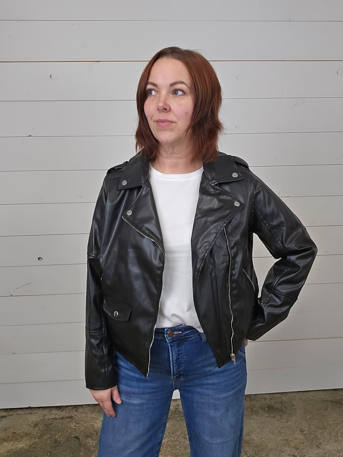 Faux Black Jacket - SALE