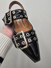 Rivets Black Shoe - SALE