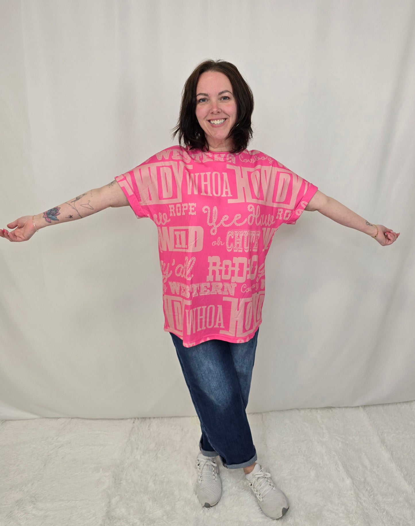 Howdy Pink Tee