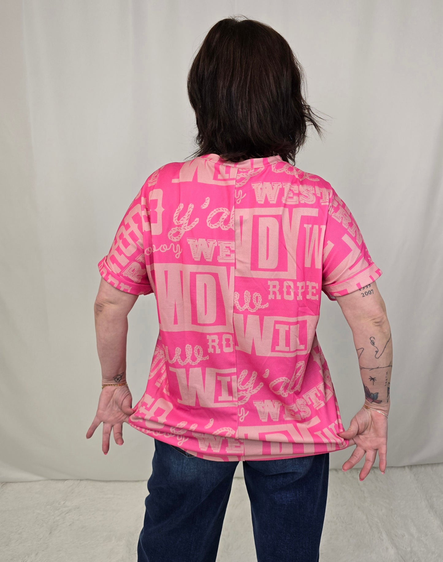 Howdy Pink Tee