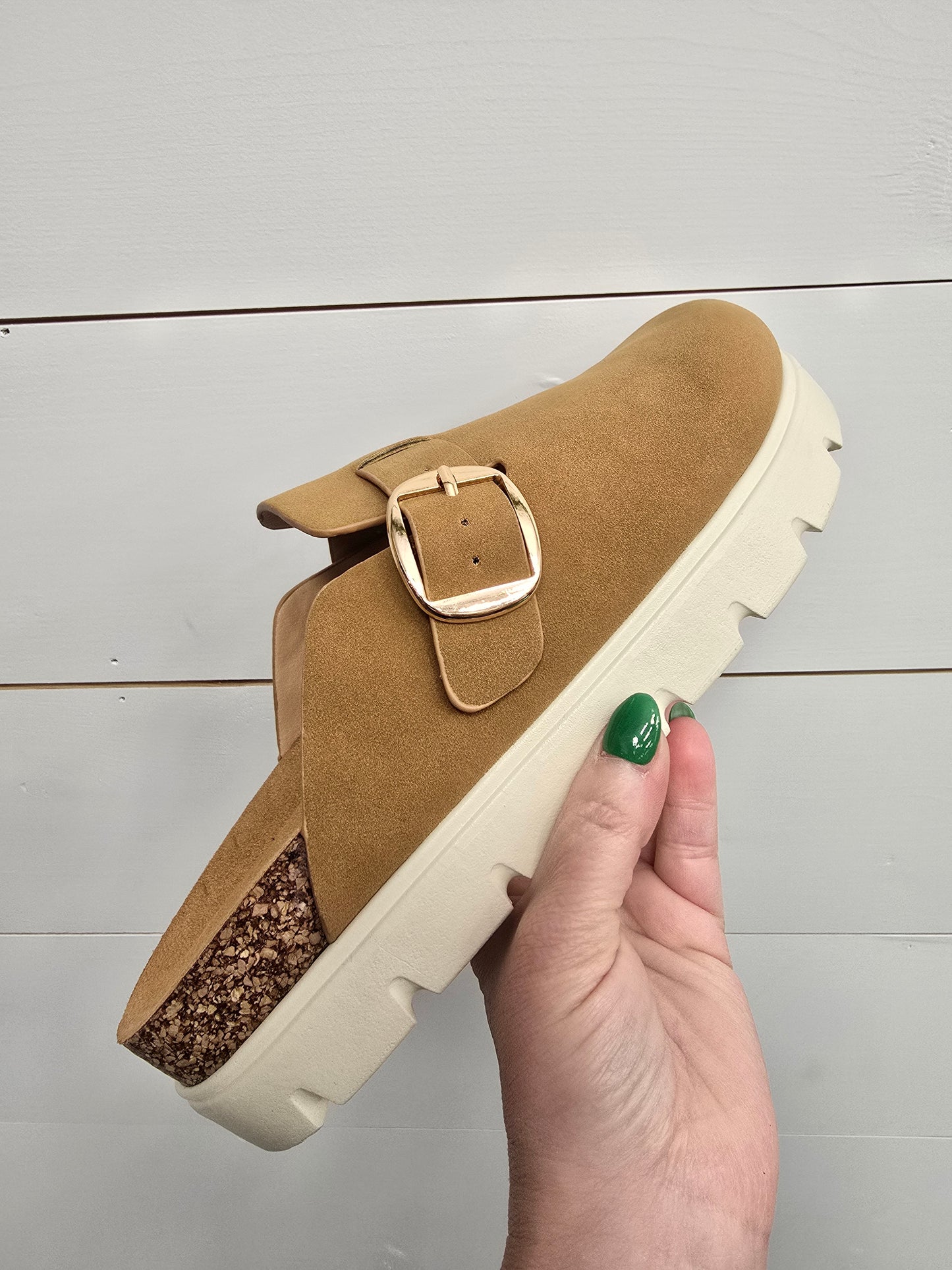 Tan Clog Shoe