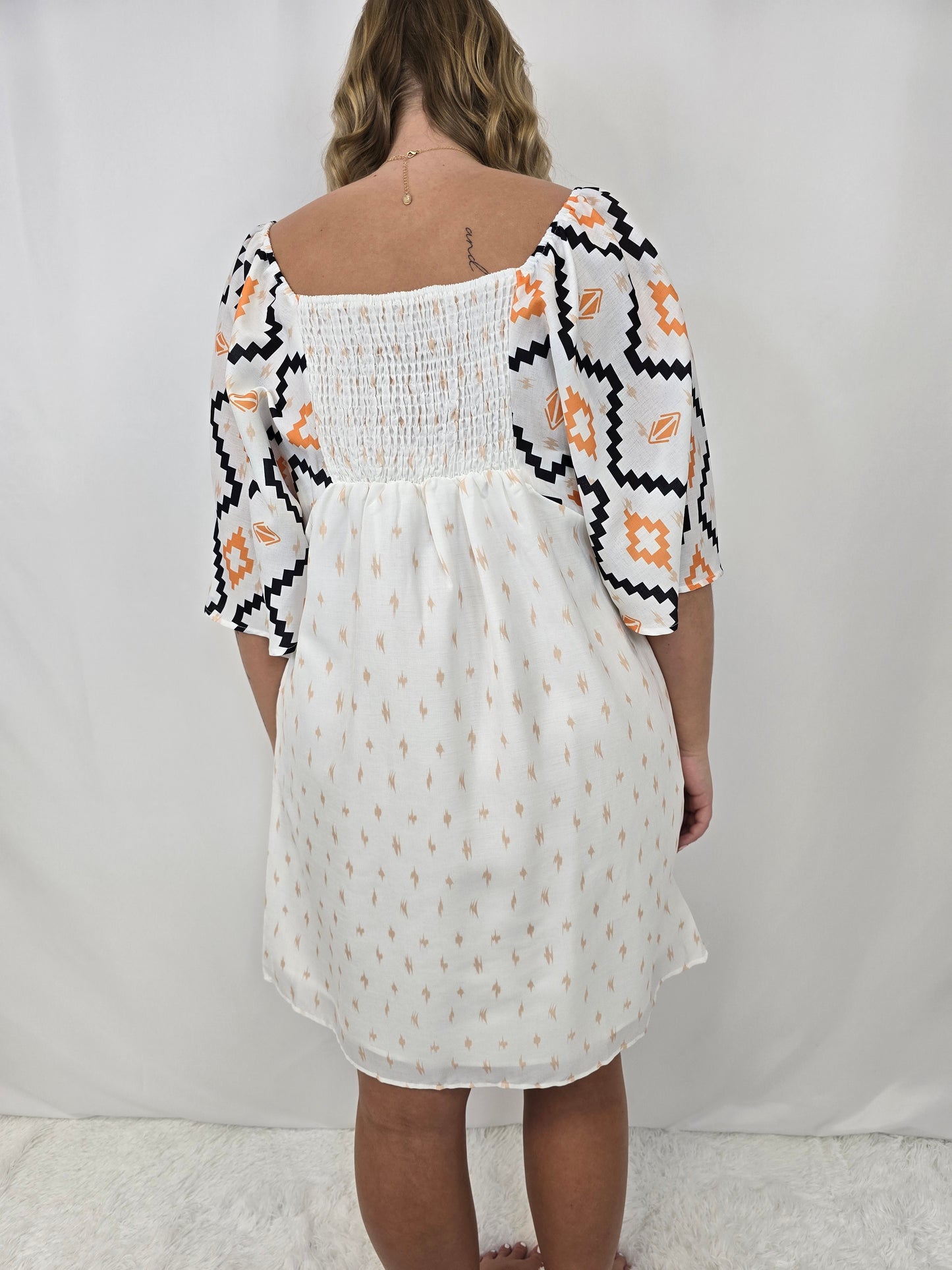 Western Beige Dress