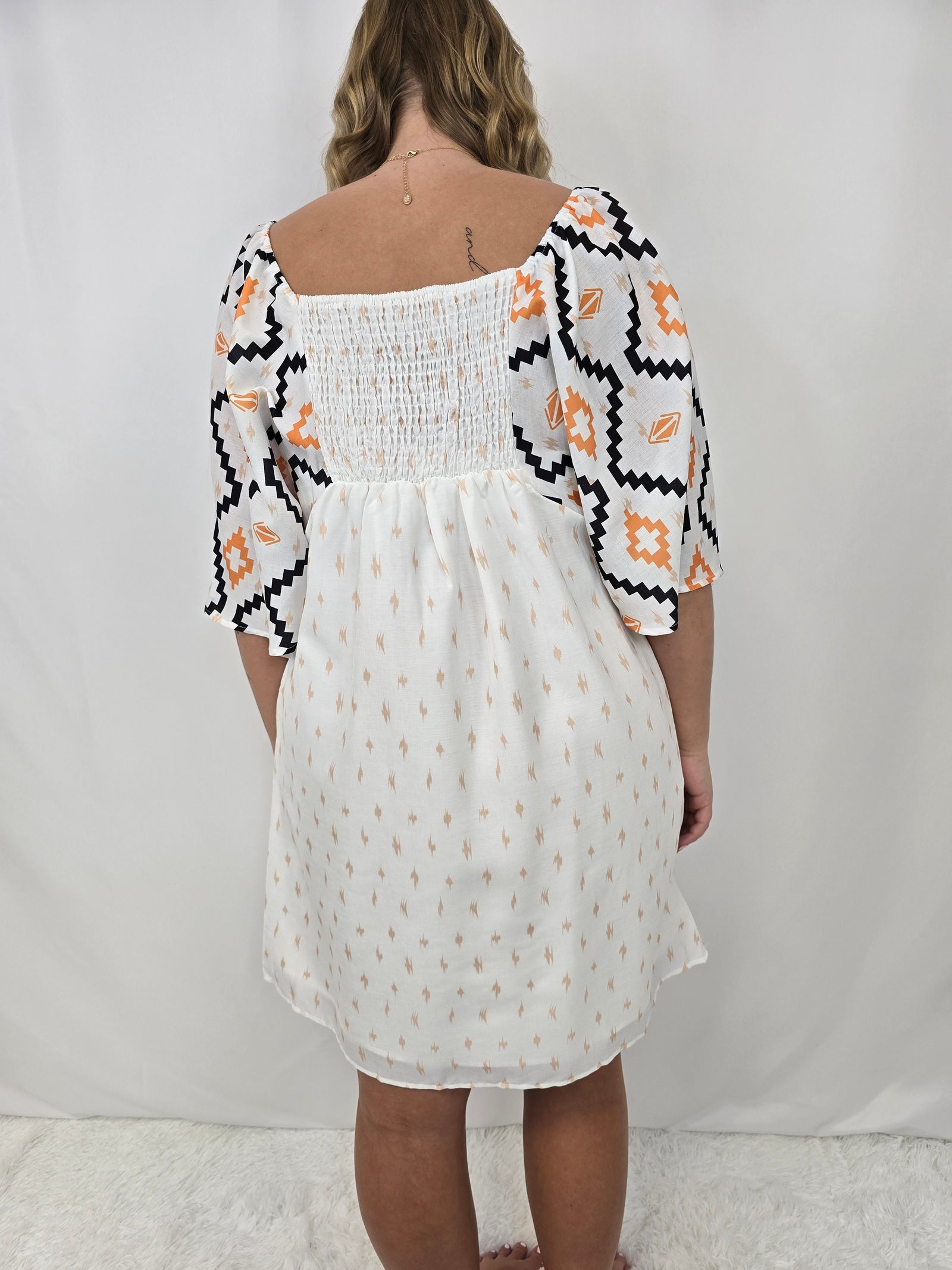 Western Beige Dress