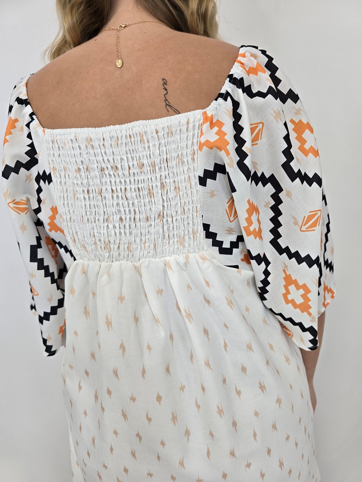 Western Beige Dress