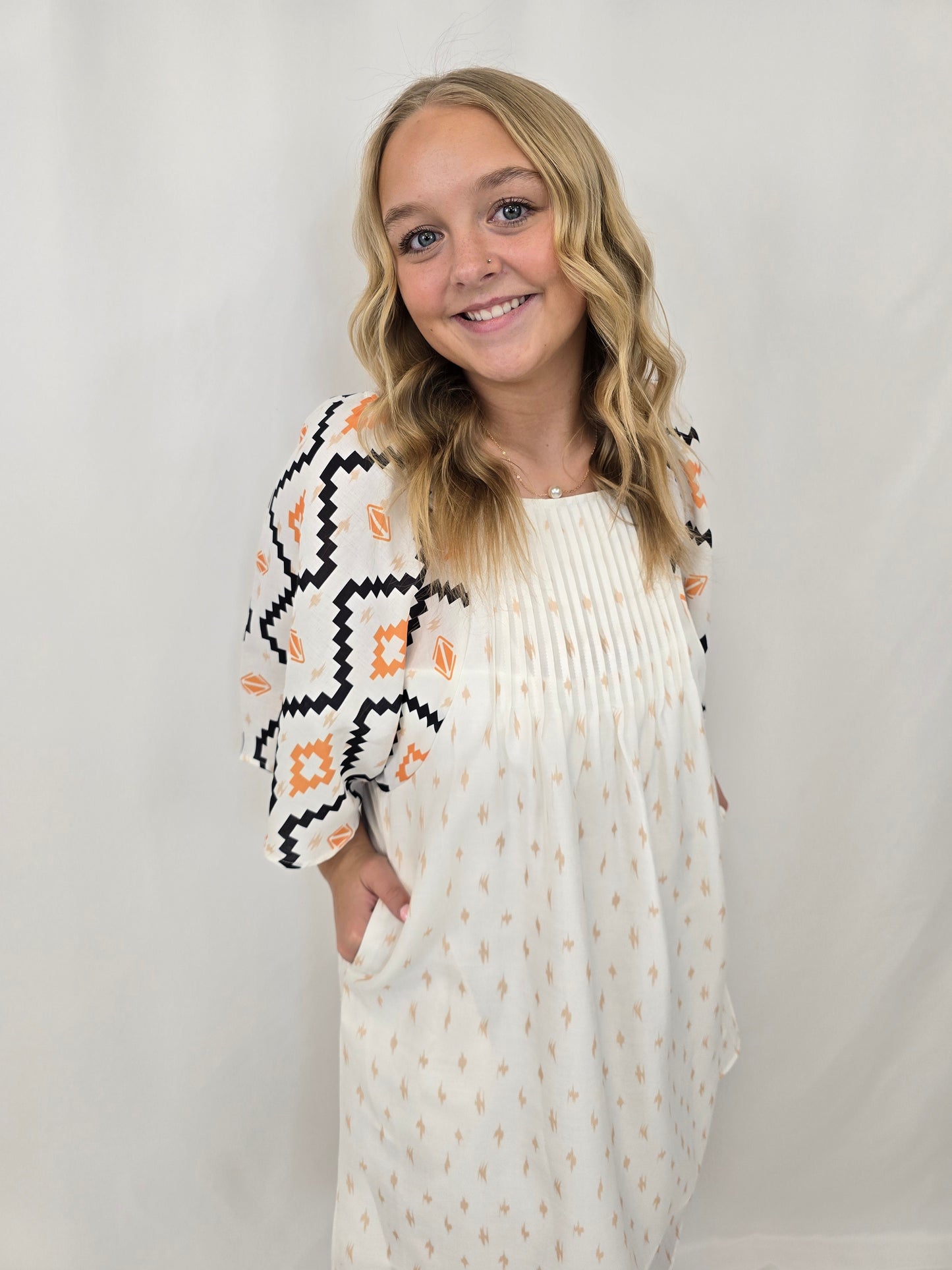 Western Beige Dress