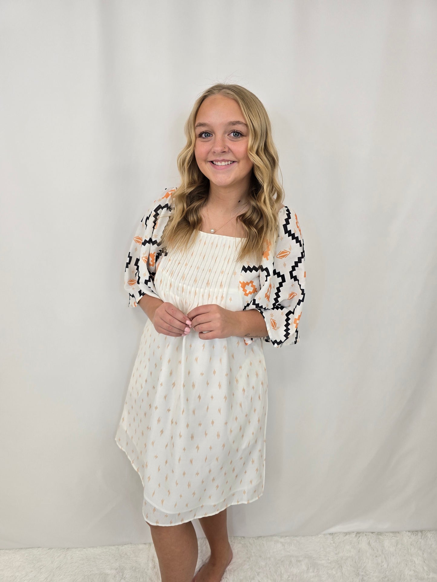 Western Beige Dress