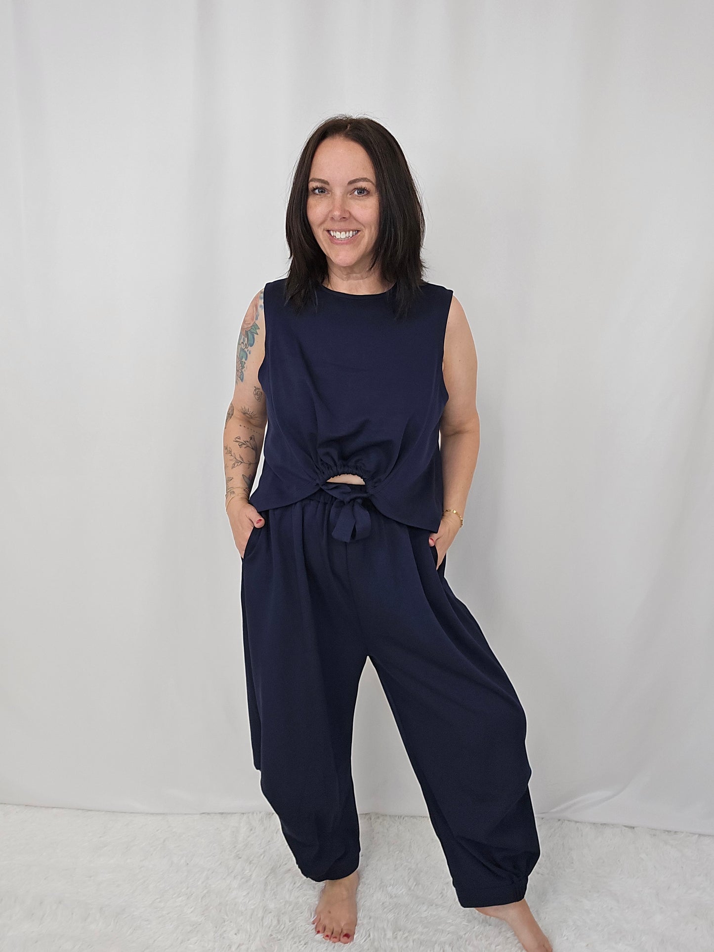 Holly Harem Navy SET