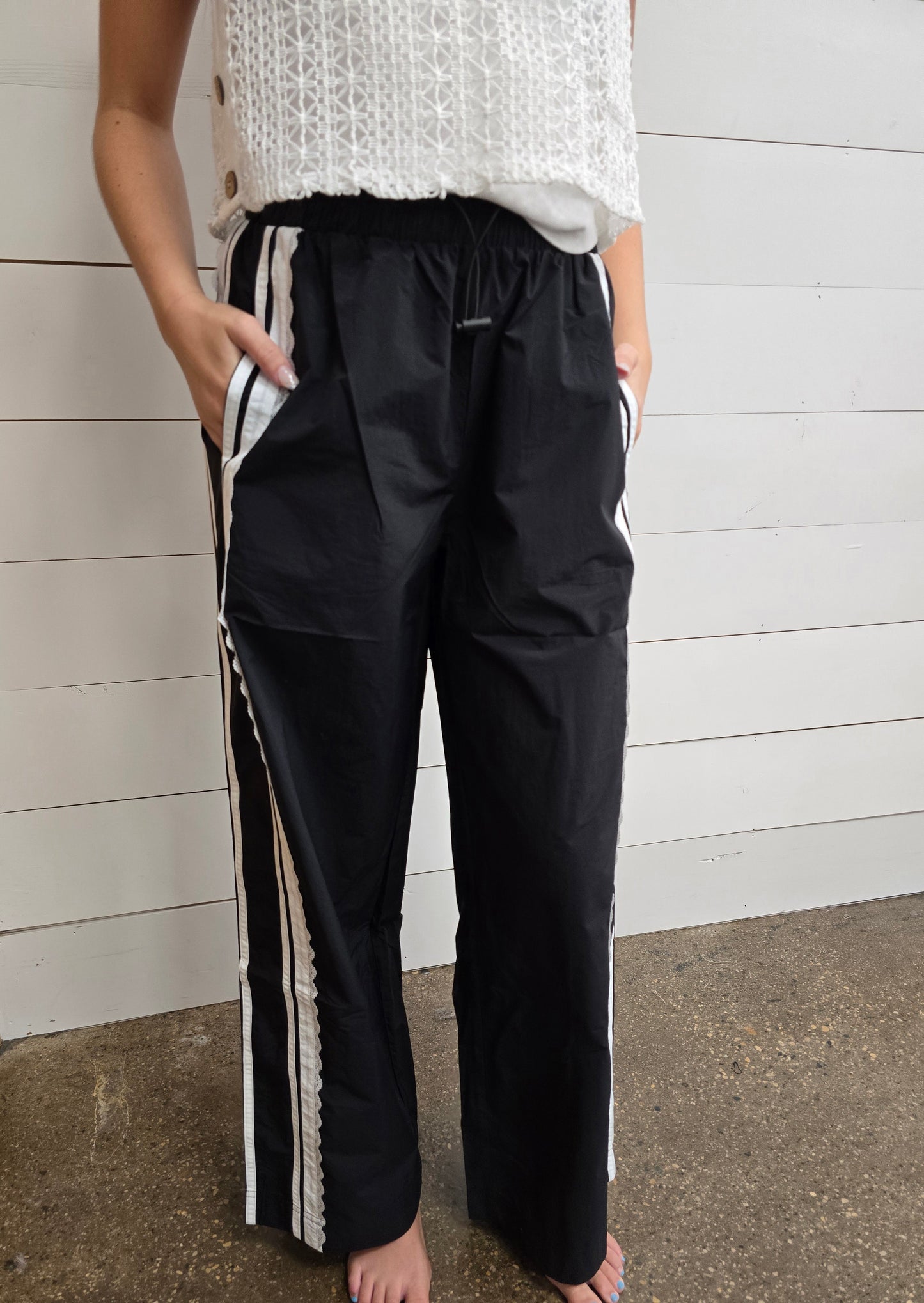 Taylor Black Track Pant