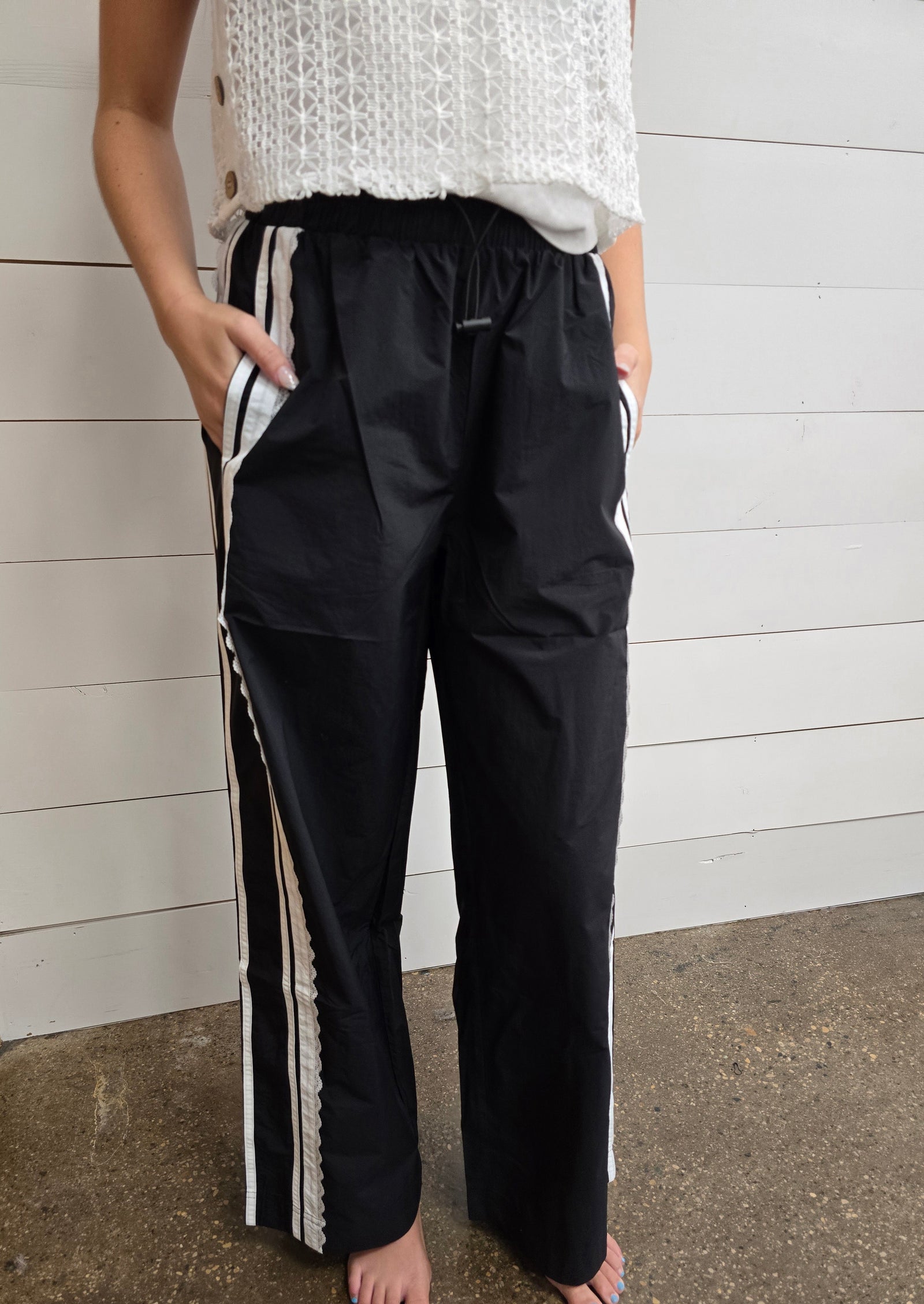 Taylor Black Track Pant
