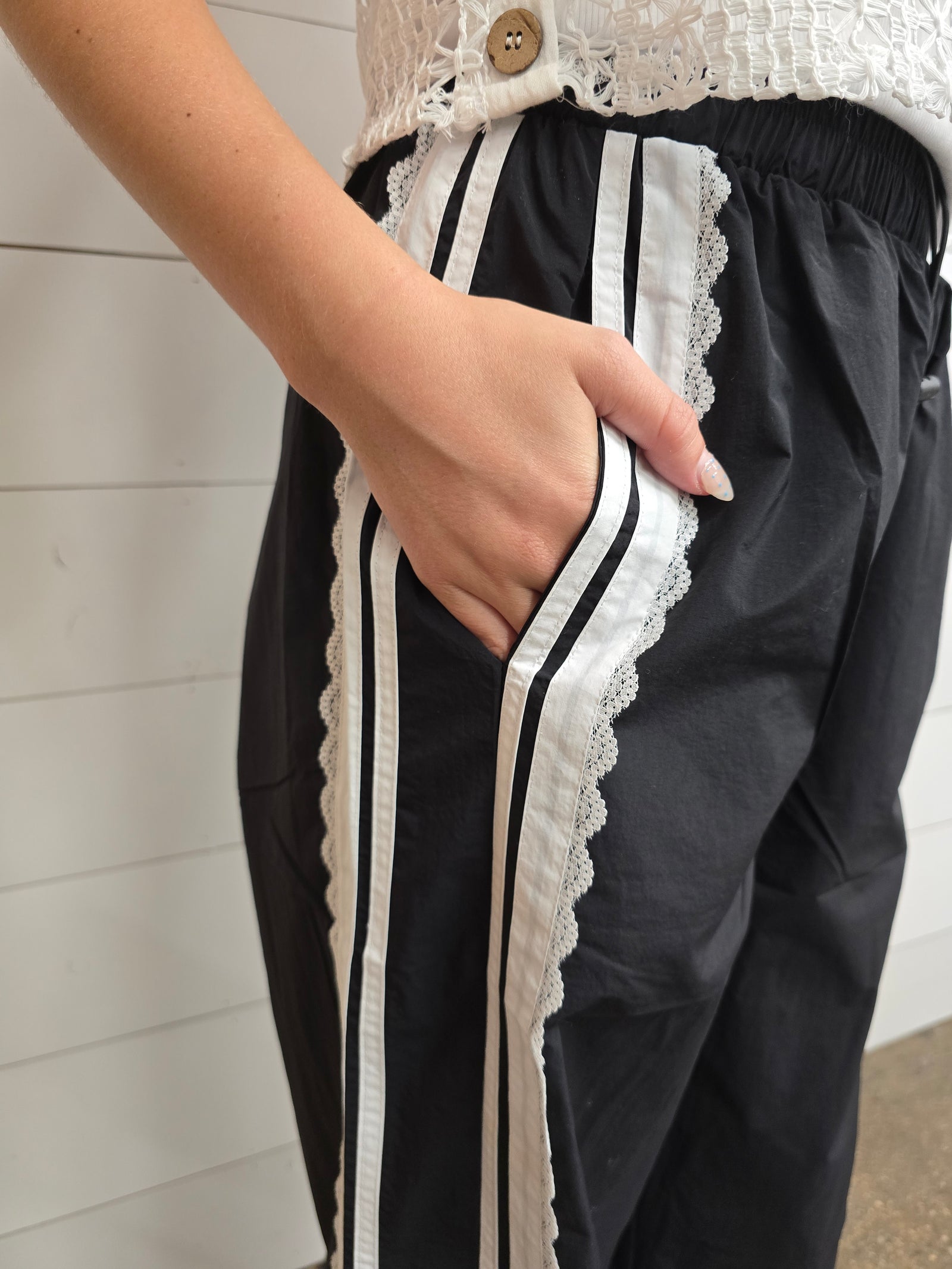 Taylor Black Track Pant