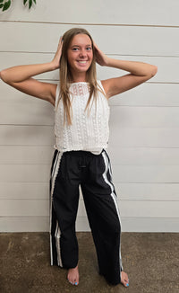 Taylor Black Track Pant
