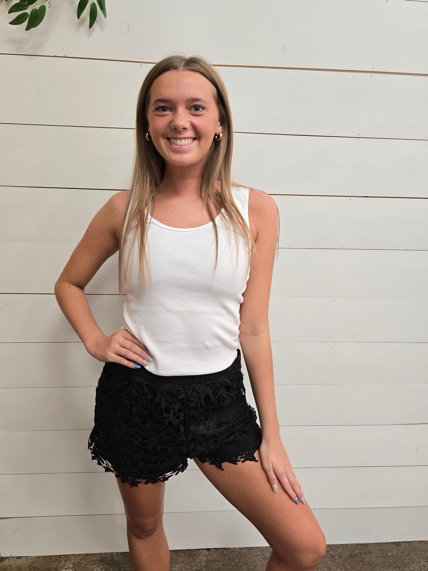 Raven Crochet Shorts