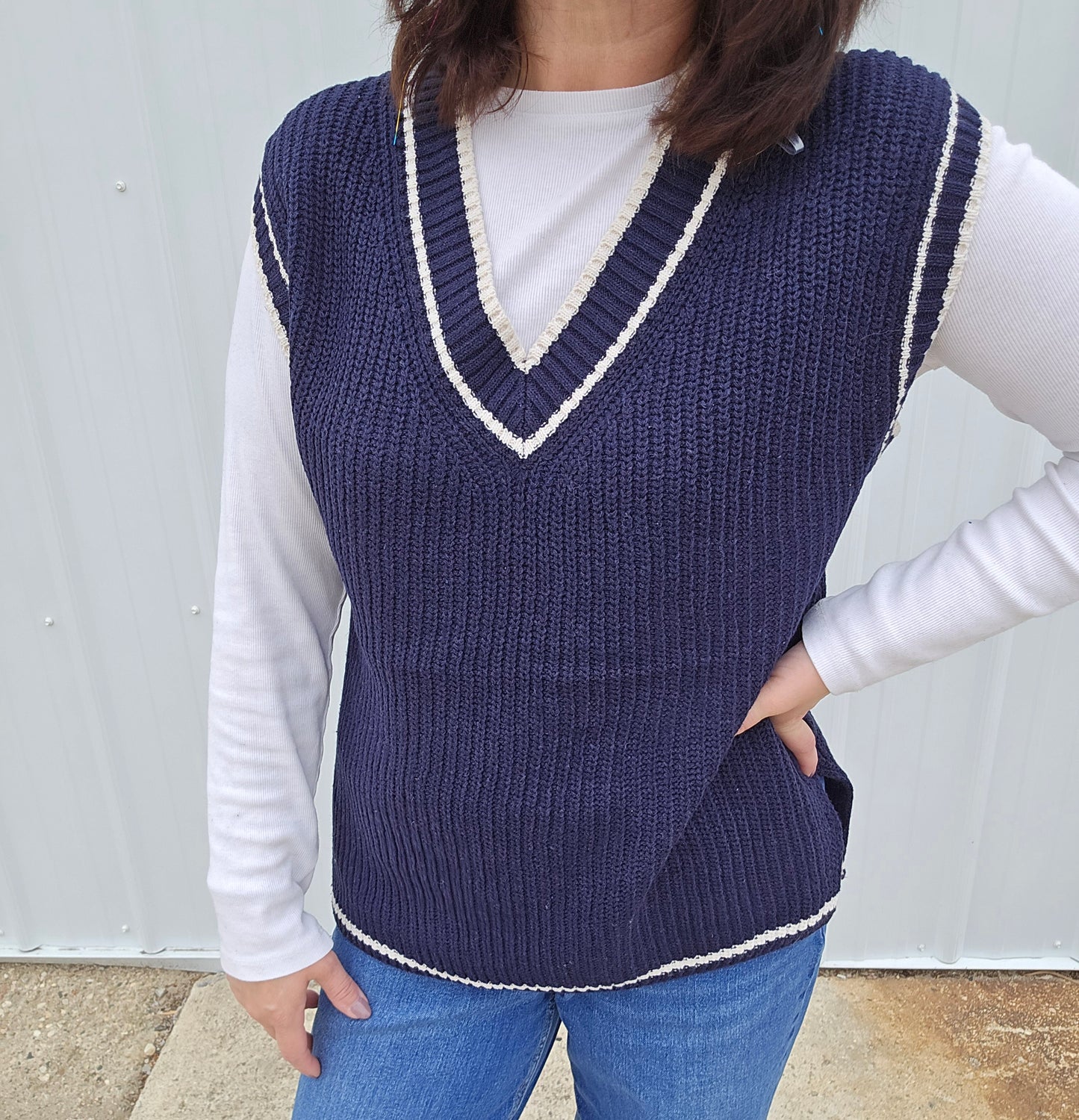 Nayeli Navy Vest