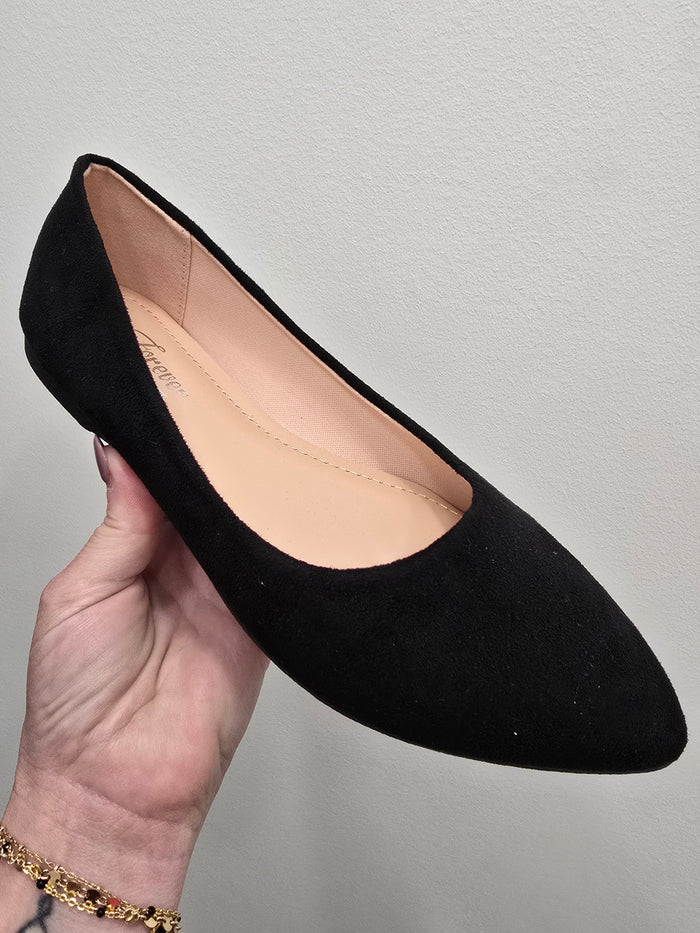 Black Pointed Flat - SALE