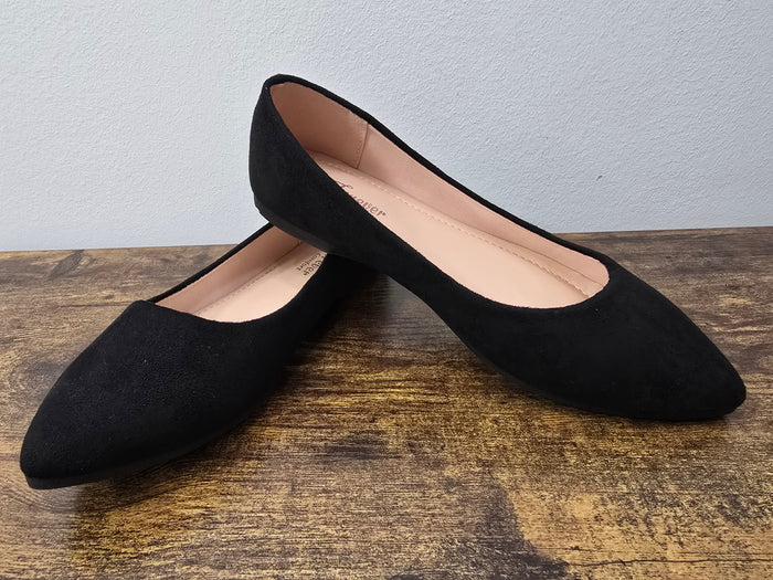 Black Pointed Flat - SALE