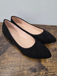 Black Pointed Flat - SALE