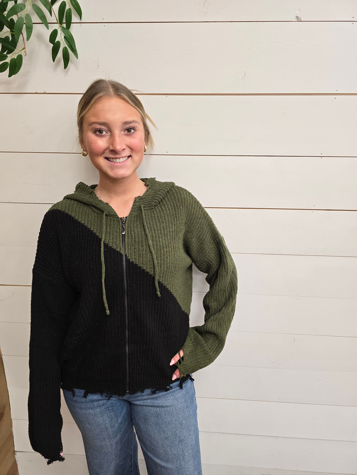 Zoe Zip Cardigan