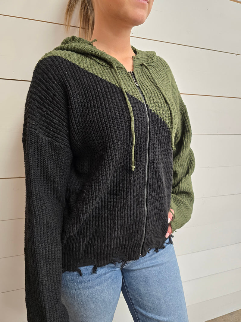 Zoe Zip Cardigan