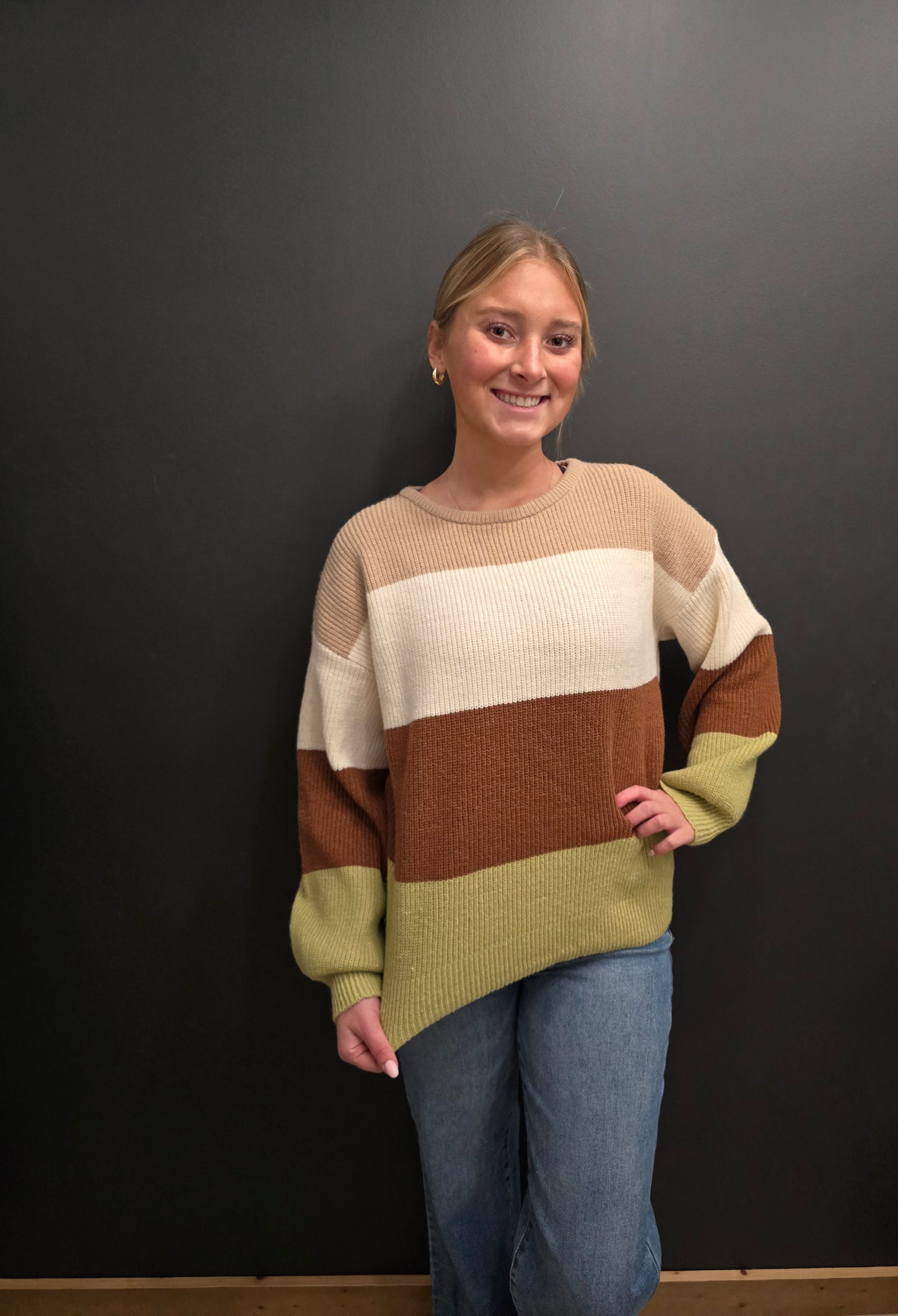 Natural Stripe Sweater