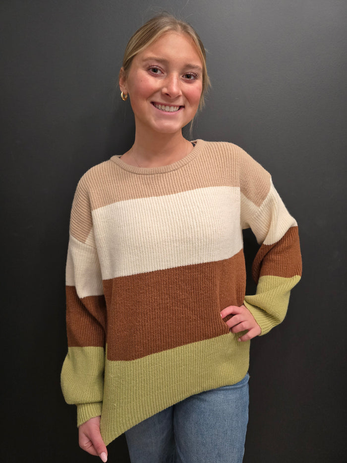 Natural Stripe Sweater