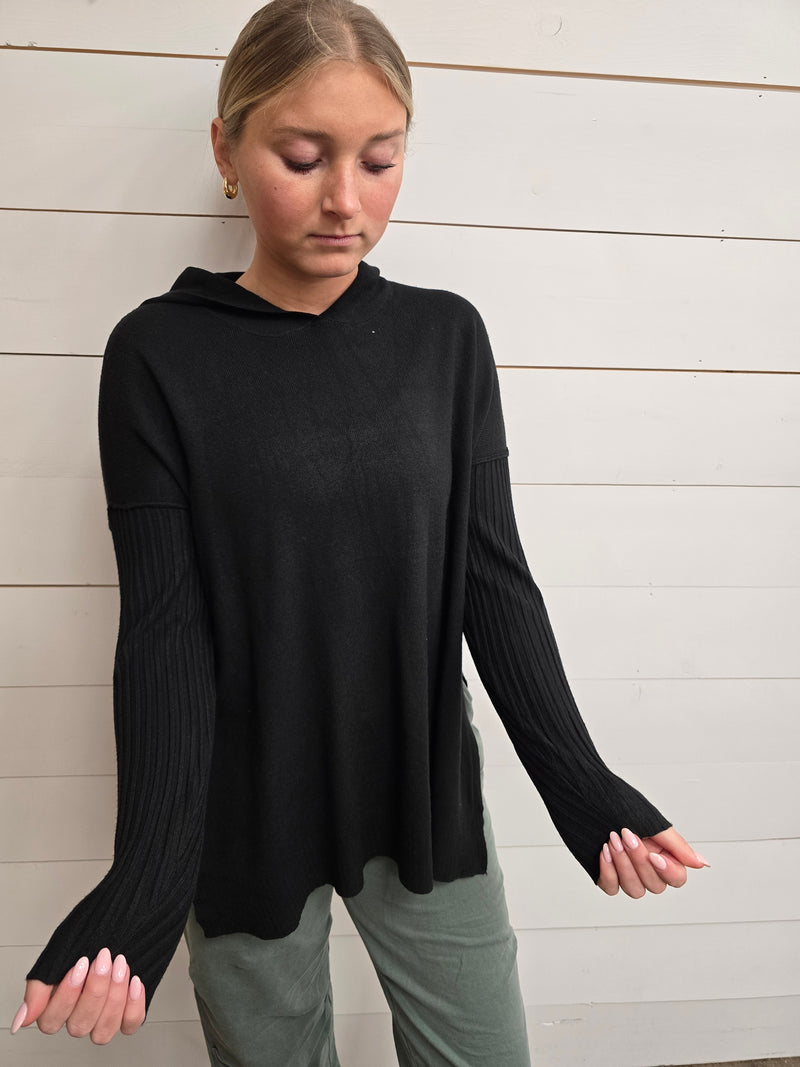 Viscose Drawstring Hoodie