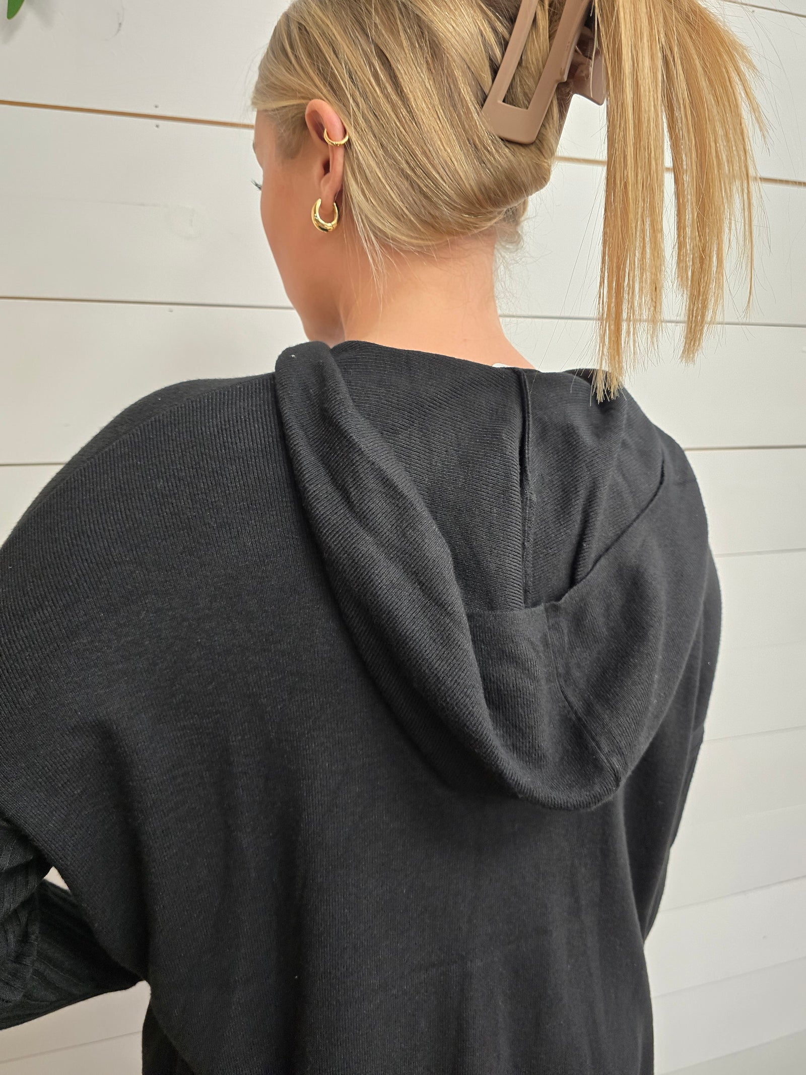 Viscose Drawstring Hoodie