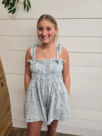 Ditsy Denim Romper