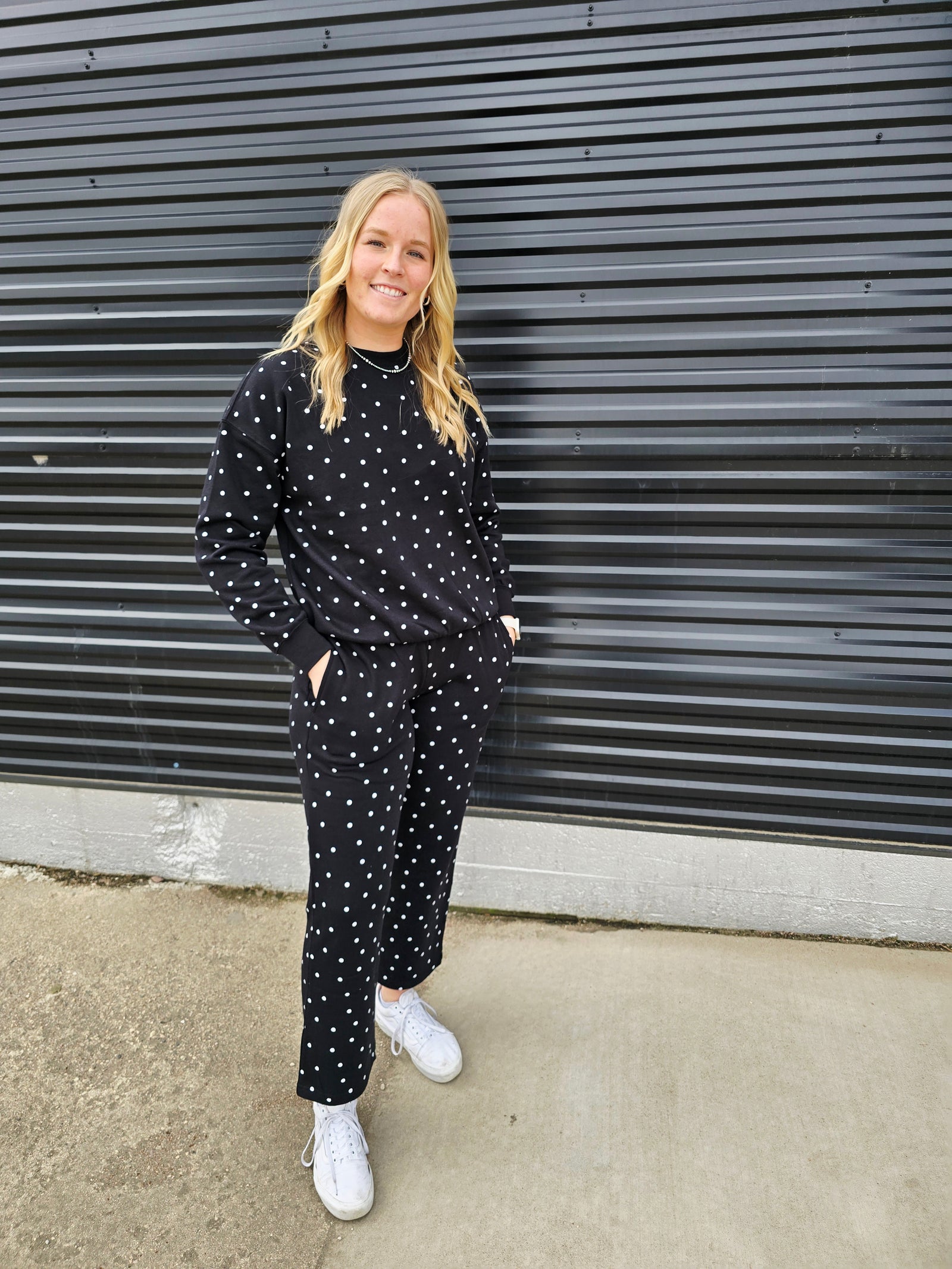 Polka Dot Sweatshirt
