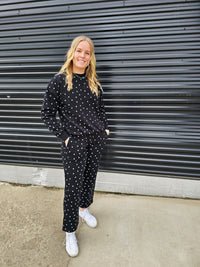 Polka Dot Sweatpant