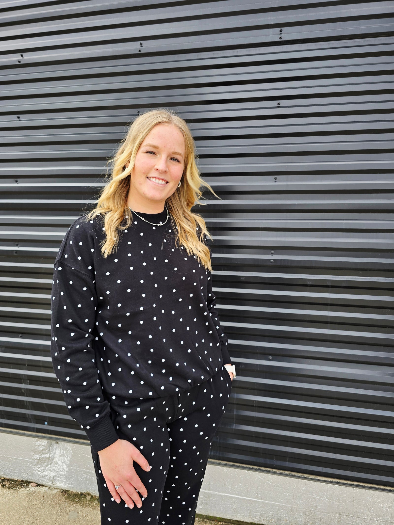 Polka Dot Sweatshirt