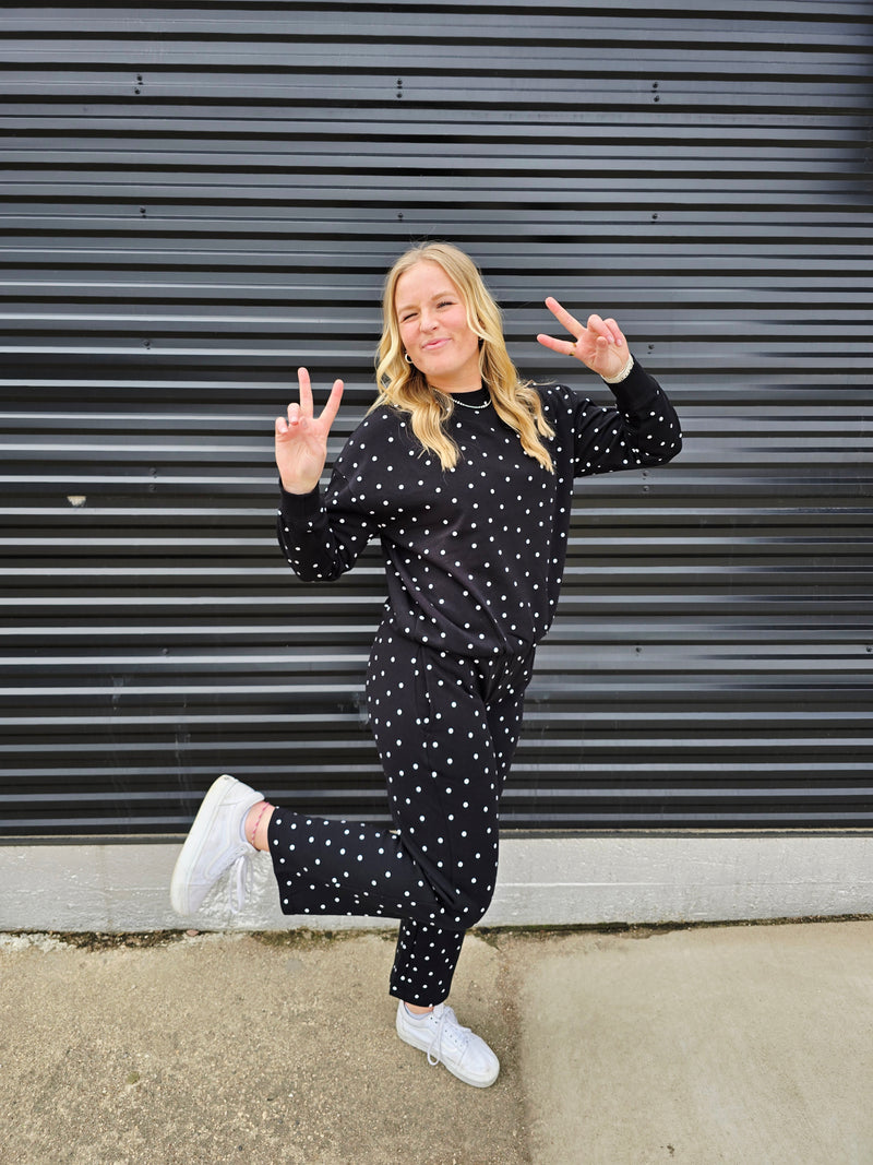 Polka Dot Sweatshirt