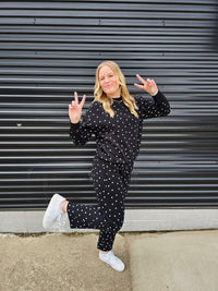 Polka Dot Sweatpant