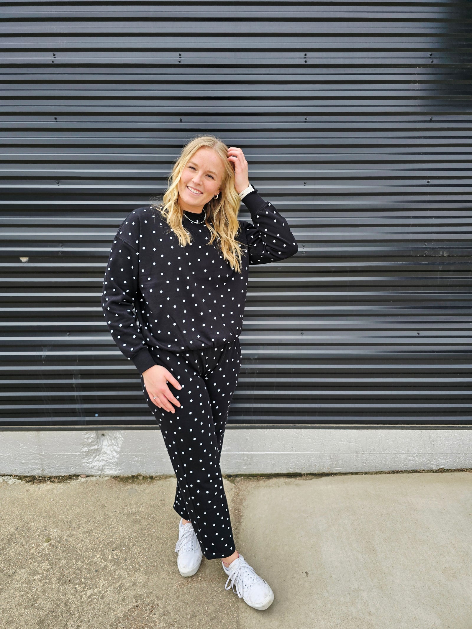 Polka Dot Sweatshirt