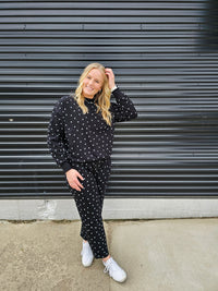 Polka Dot Sweatpant