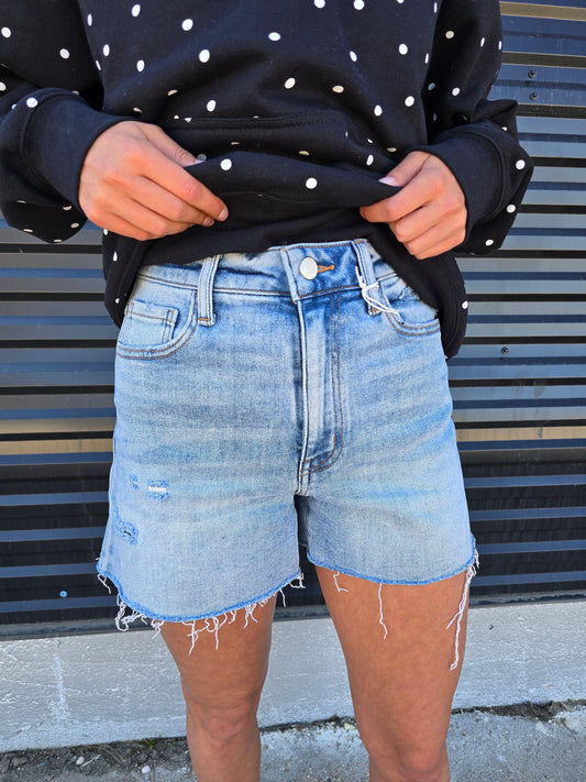Kylie HS Distressed Short
