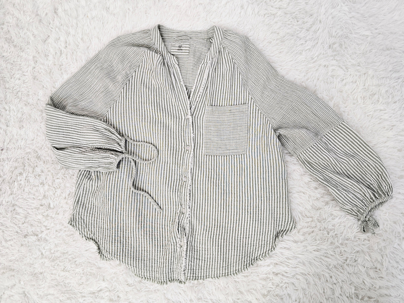 Aerie Stripe Green Top