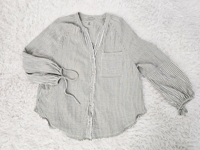 Aerie Stripe Green Top
