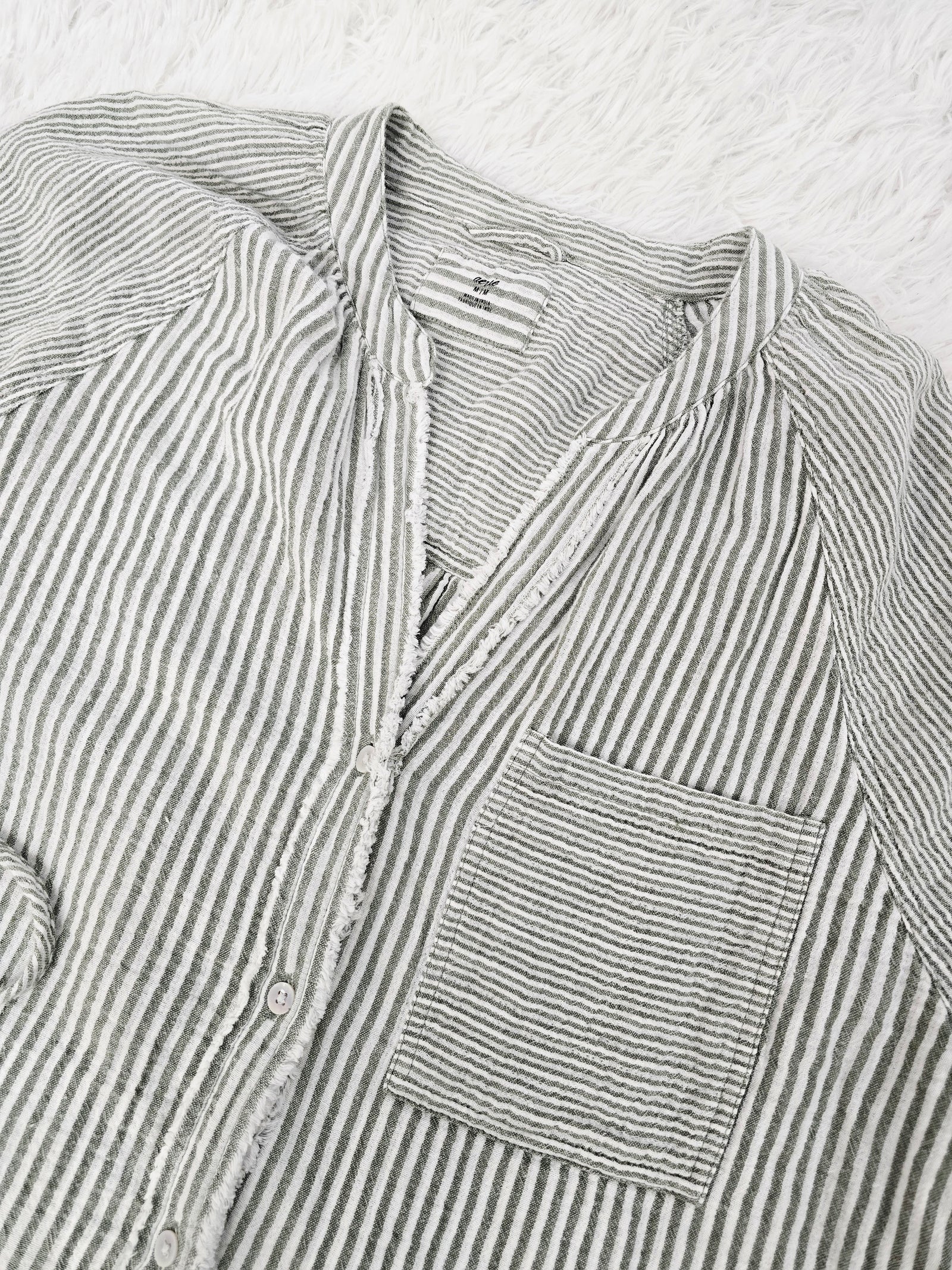Aerie Stripe Green Top