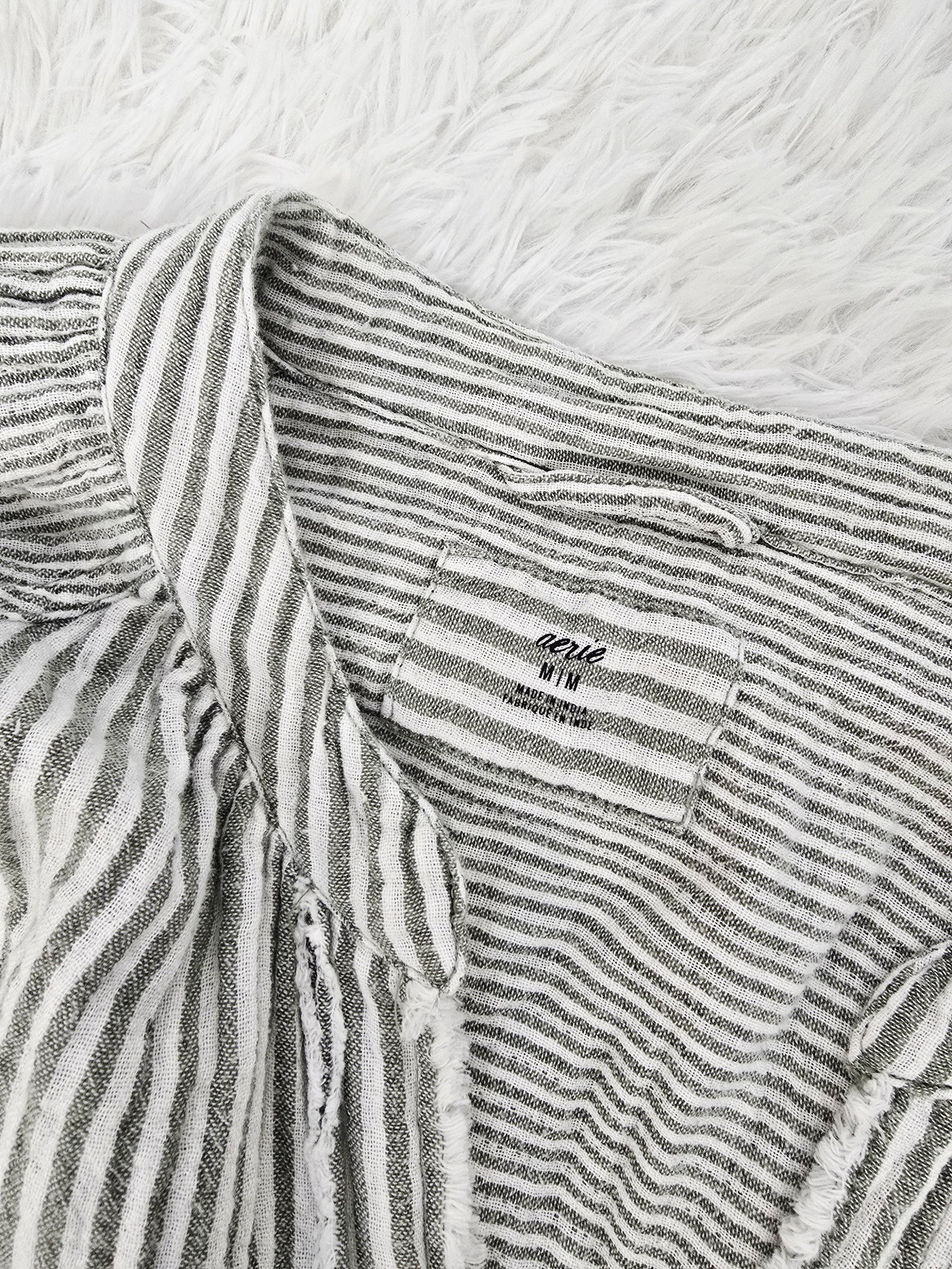 Aerie Stripe Green Top