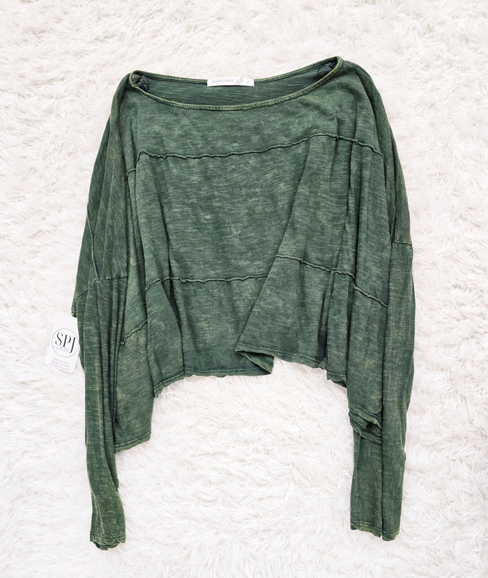 AS Green Boxy Tee