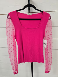 Eesome Polka Dot Sleeve Top