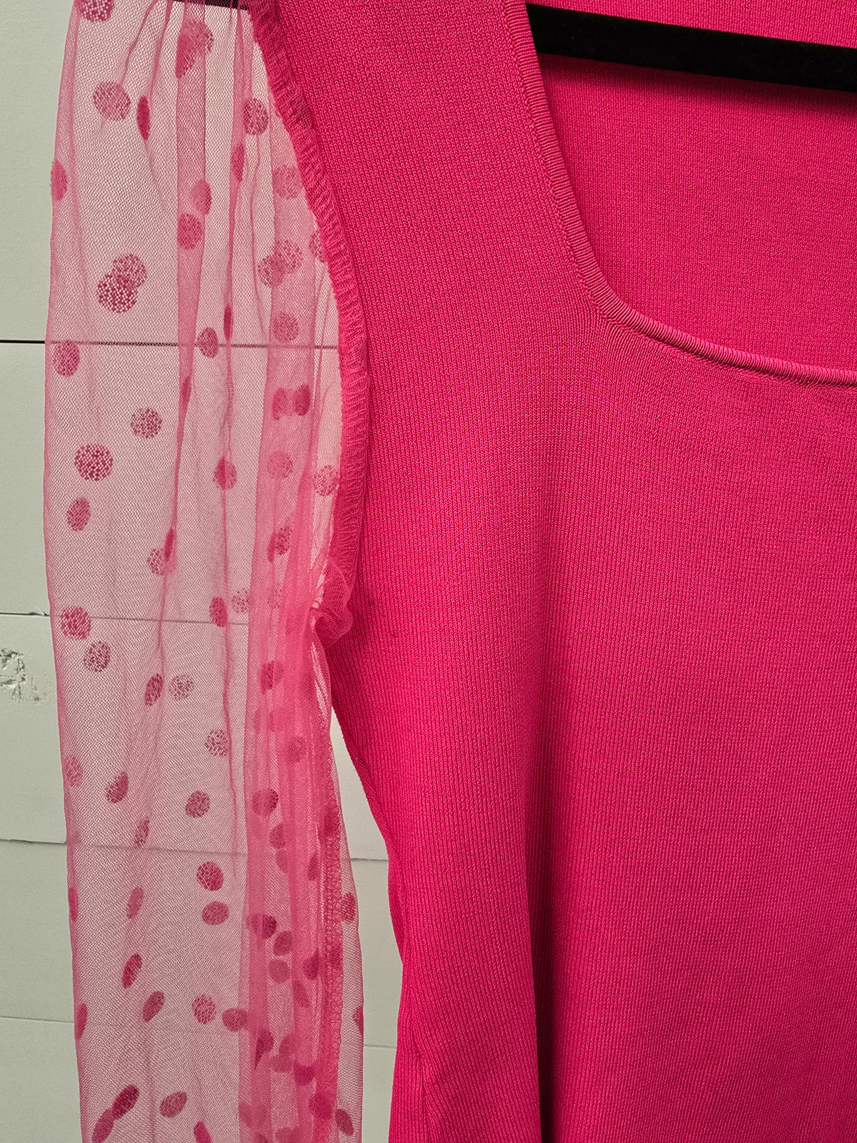 Eesome Polka Dot Sleeve Top