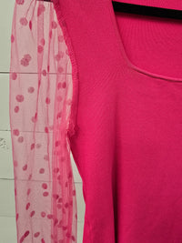 Eesome Polka Dot Sleeve Top