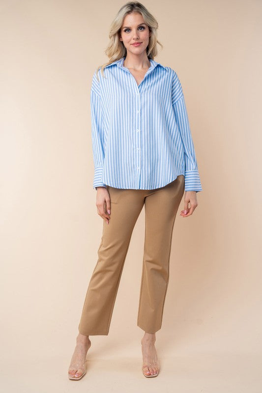 Blue Stripe Blouse