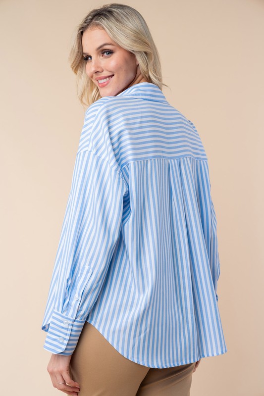 Blue Stripe Blouse