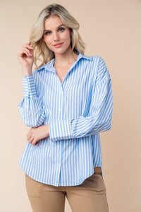 Blue Stripe Blouse