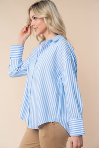 Blue Stripe Blouse