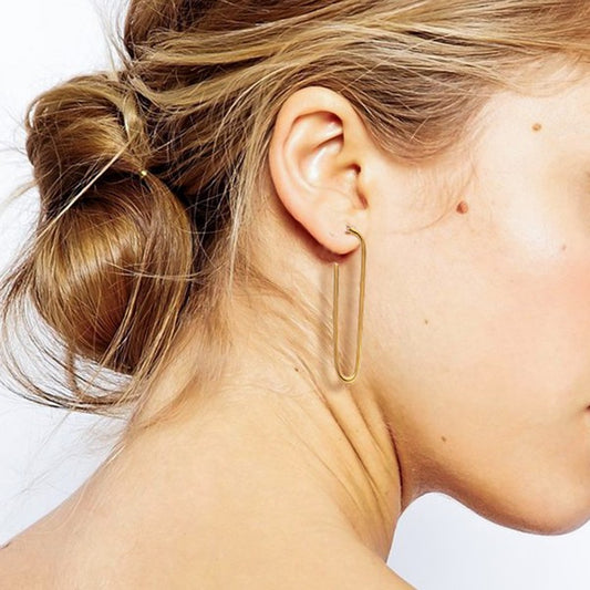 Long Hoop Earrings