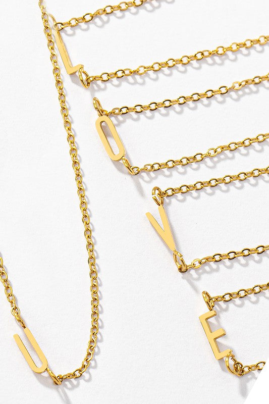 Delicate Initial Necklace - sale