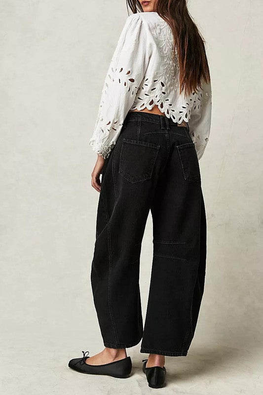 Black Barrel Jean